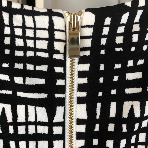 Vince Camuto Shift Dress Black and White Size 8 - Picture 7 of 9